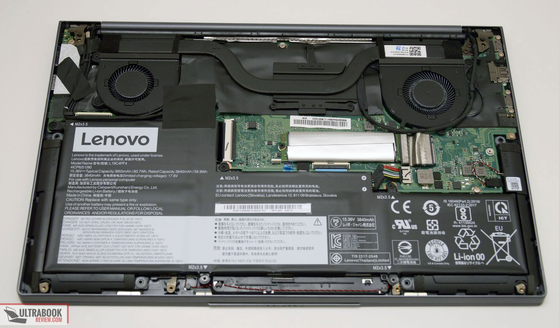 Lenovo IdeaPad Slim 7 review - internals and dissasembly