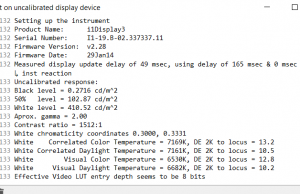 screen report standard