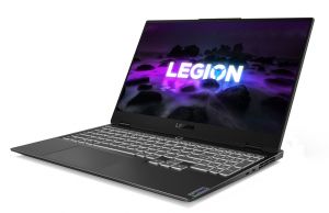 2021 Lenovo Legion Slim 7 - interiro and keyboard
