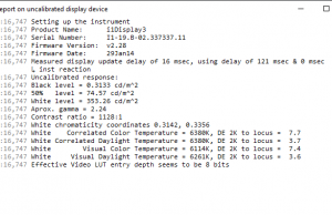 screen report default