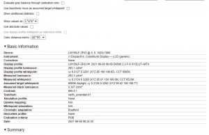 a15 screen report calibrated