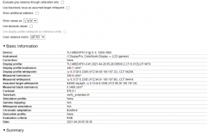 sceen summary calibrated