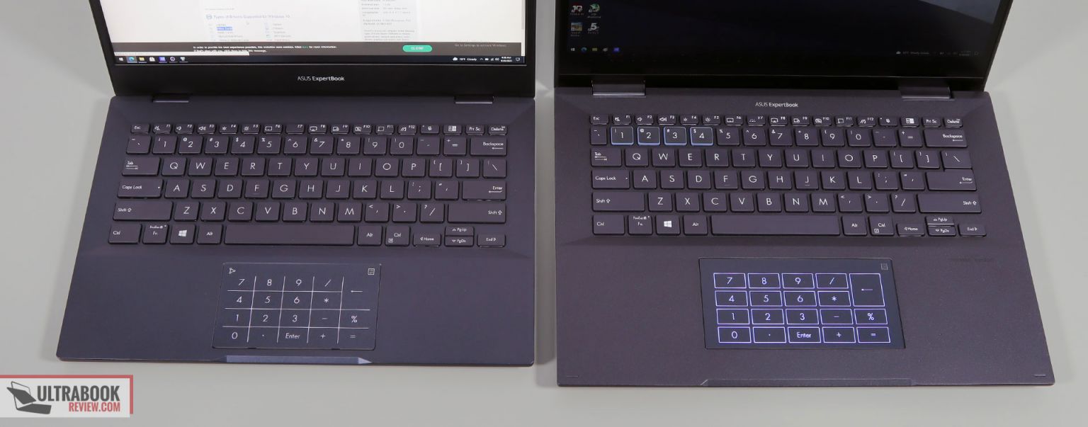 Keyboard Note B5 Asus ExpertBook B5 B5302 and Flip B7 B7402 impressions - what to expect