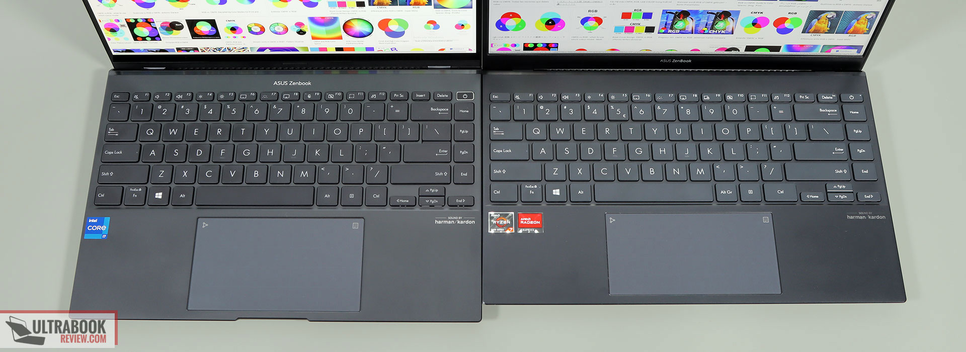 Zenbook 14x (left) vs ZenBook 14 (right)