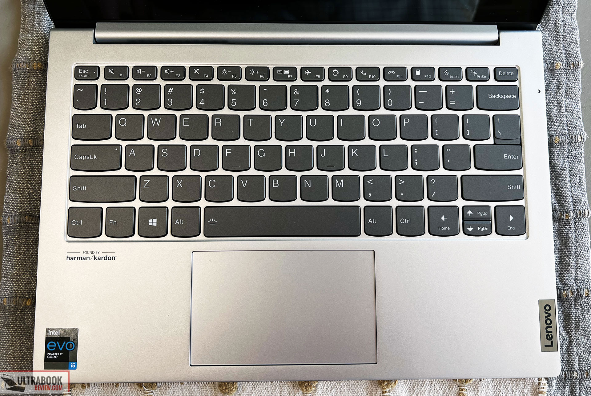 Lenovo ThinkBook 13x review - keyboard and clickpad