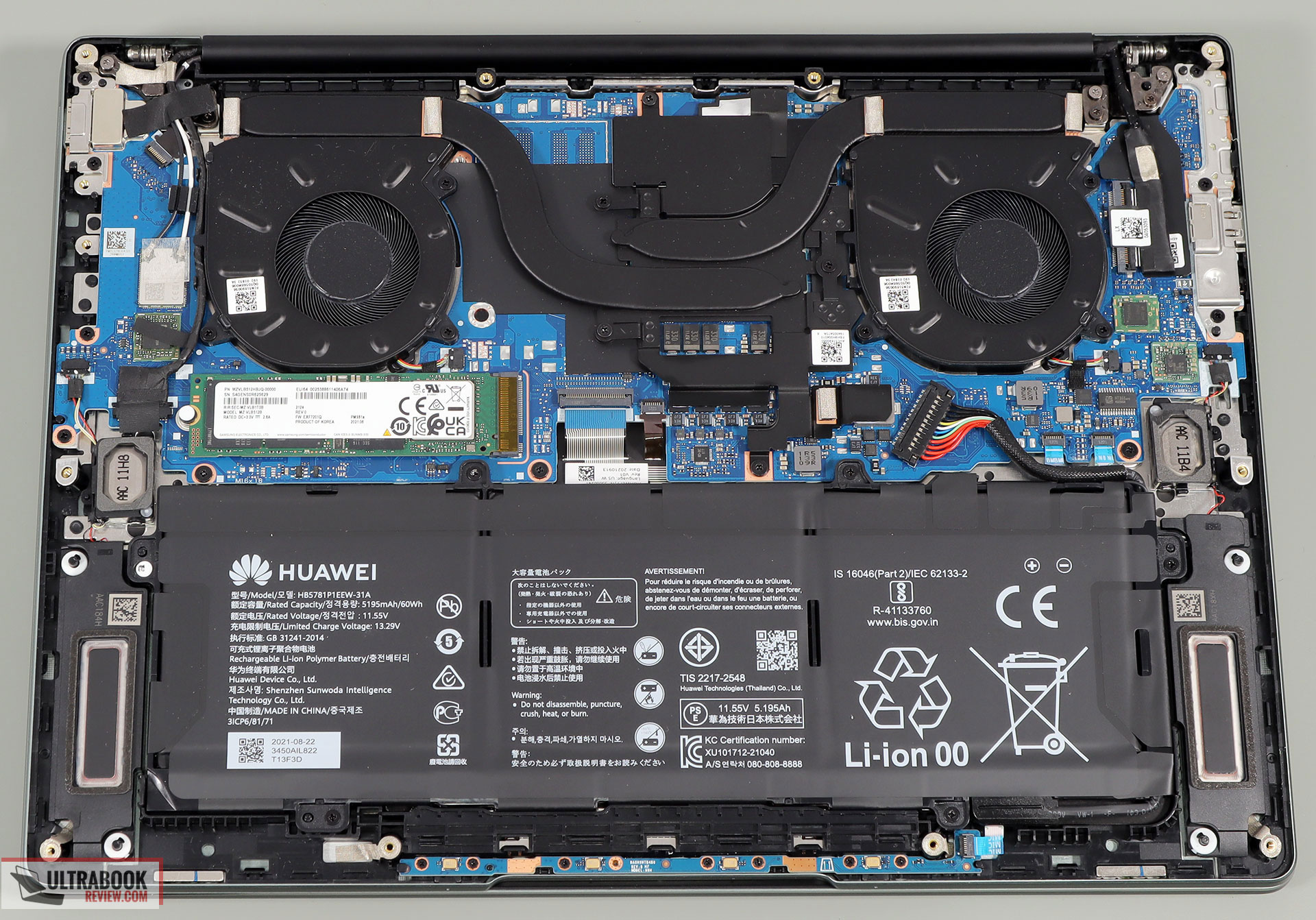 Huawei MateBook 14s - internals