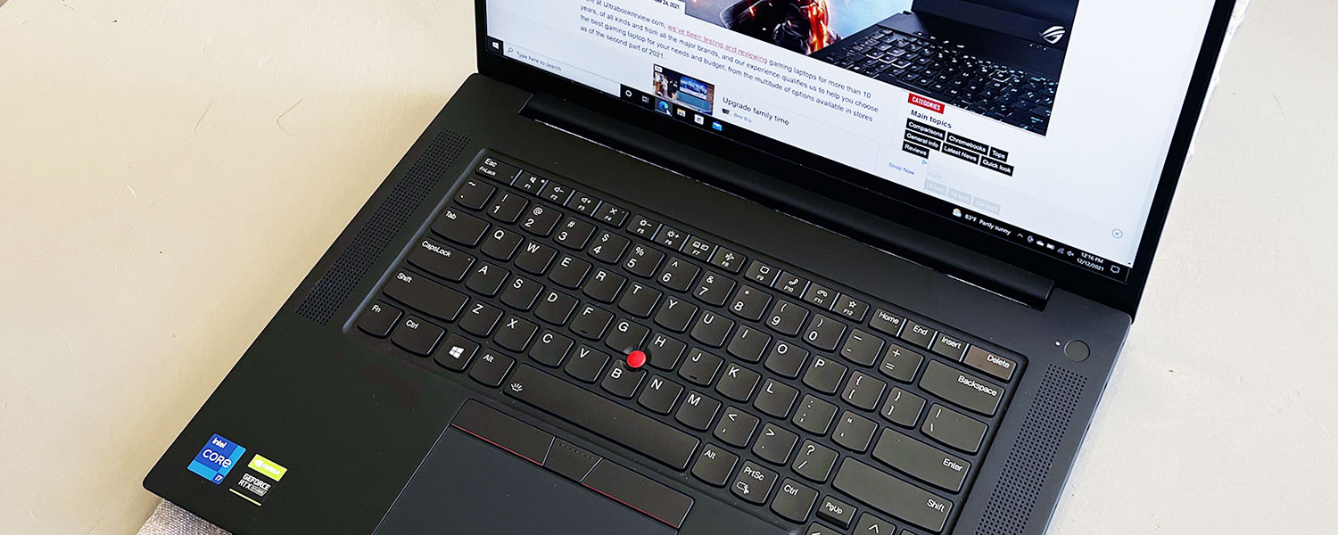 Lenovo Thinkpad X1 Extreme review (gen 4, 16-inch, Intel i7+ RTX 3060)