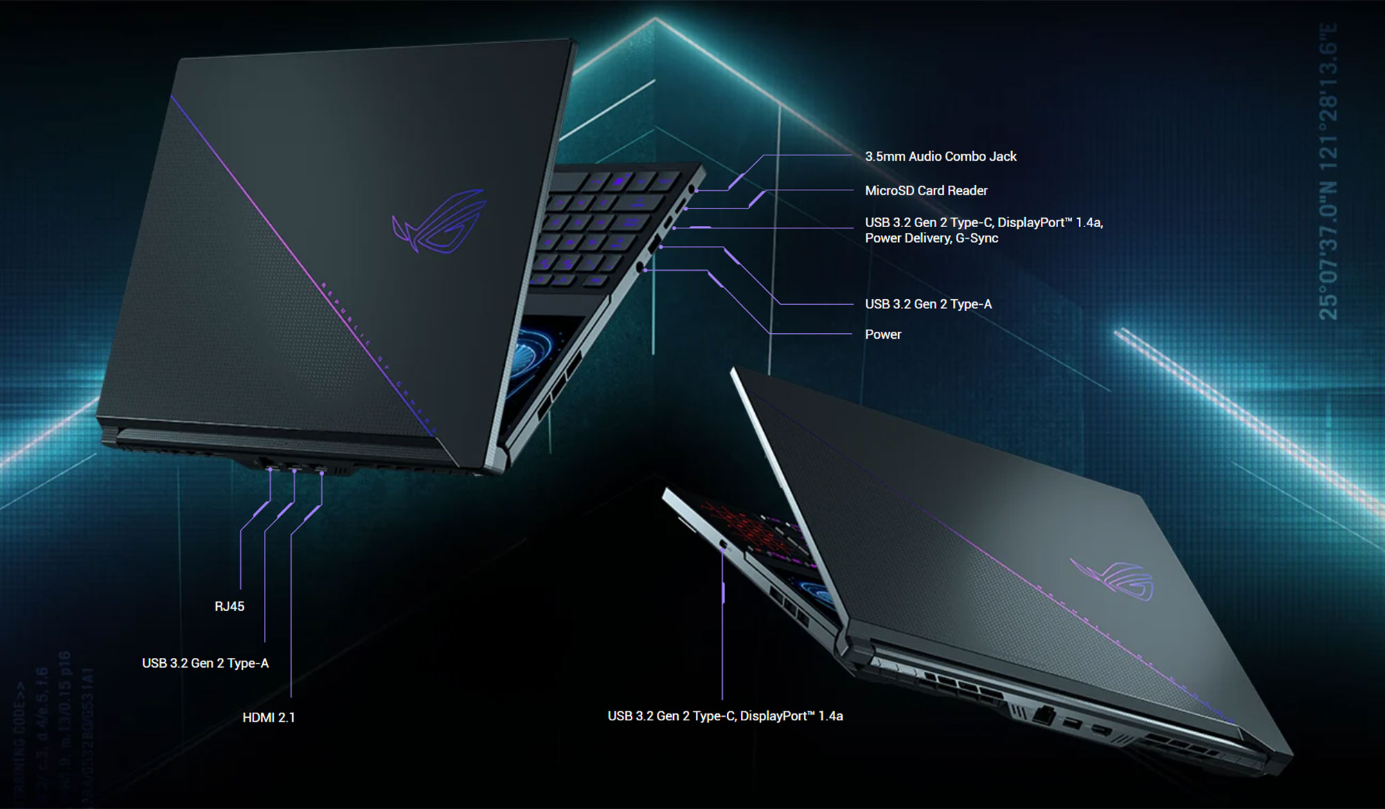 Notebook Gamer ROG Zephyrus Duo 16 GX650RX-LO146W Ryzen 9 32GB 1TB SSD