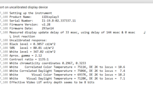 screen report default