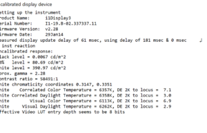 screen report default