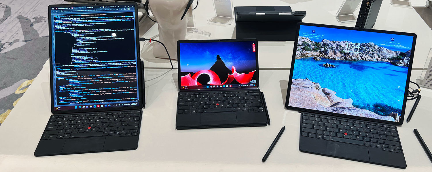 The ThinkPad X1 Fold is one of the very few fodable OLED laptops announced so far