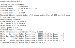 screen report default