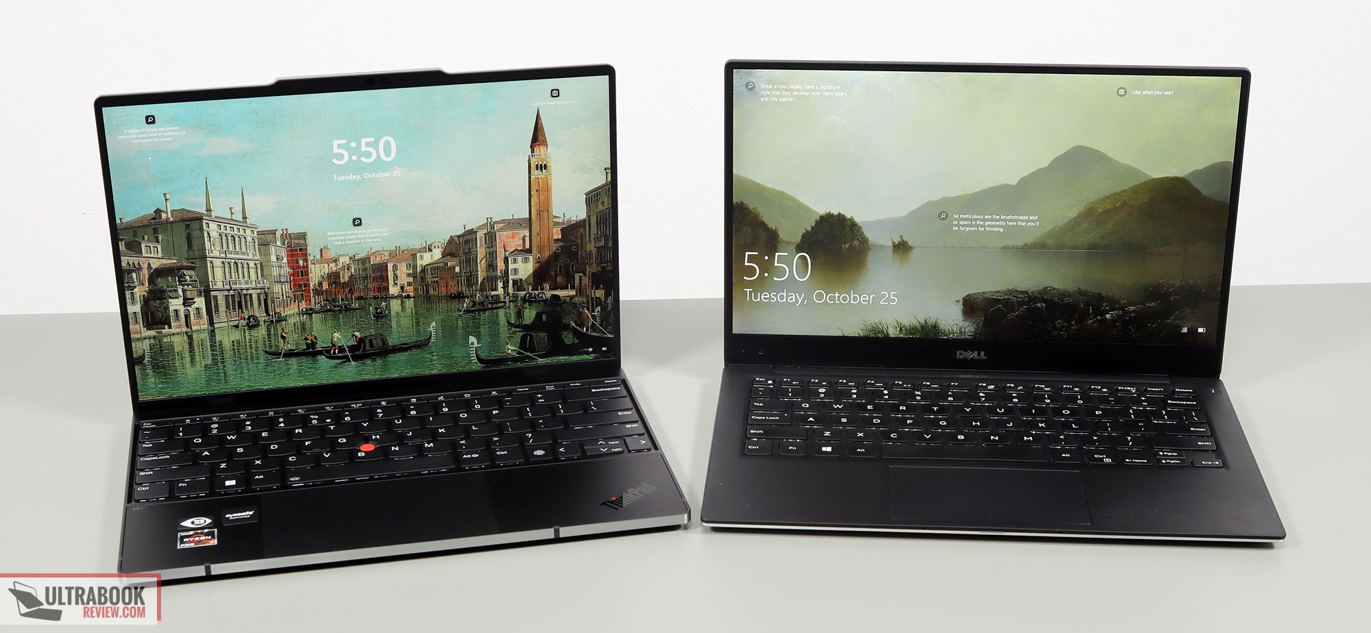 ThinkPad Z13 vs XPS 13, both compact 13-inch ultrabooks