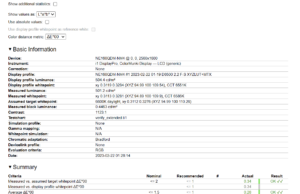 screen singlezone report sdr calibrated 1