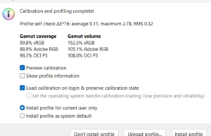 screen singlezone sdr summary