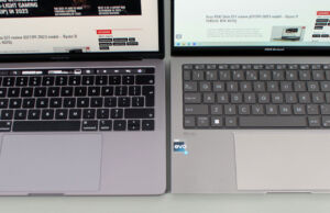 zenbooks13 vs macbookpro interior