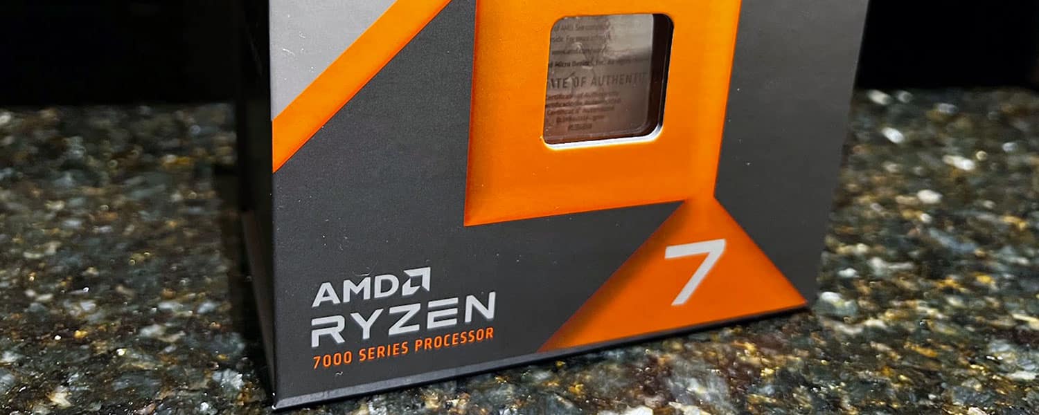 I upgraded again, now to an AMD Ryzen 7 7800X3D CPU from a Ryzen 7 5800X3D