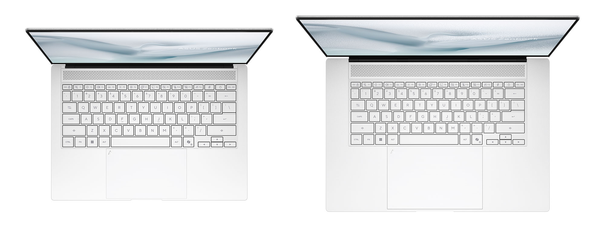 Explicación de las actualizaciones de Asus ZenBook S16 (AMD) y S14 (Intel) 2026 teclados asus zenbooks s14 s16