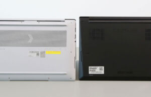 Lenovo Thinkpad X1 Carbon vs. Asus Expertbook Ultra comparison backs