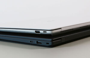 Lenovo Thinkpad X1 Carbon vs. Asus Expertbook Ultra comparison sides1