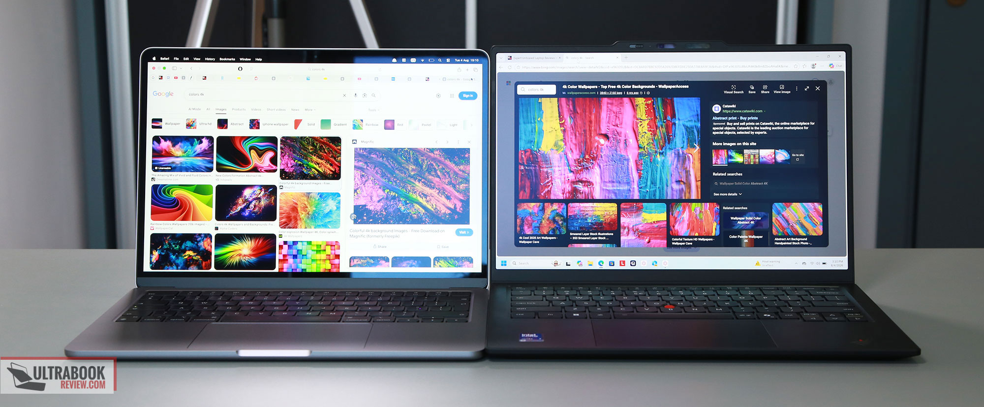 Lenovo ThinkPad X1 Carbon vs. MacBook Air, ThinkPad T14 and T14s, Yoga 9i 2-in-1, Zenbook S14 thinkpad x1carbon macbookair screen